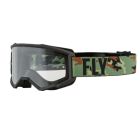 Antiparra FLY Focus Fly Racing Green Camo/Black Clear Lens