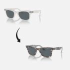 Ray-Ban Wayfarer Photo Striped Light Blue Blue (50) 0RB2140