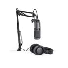 Microfono Audio-Technica AT2020USB + Audifono  ATH-M20x / Brazo y Cable USB