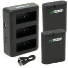 Pack de 2 Bateria Wasabi Power para GoPro HERO13 y Cargador Triple