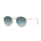 Ray-Ban Round Metal Gold Blue Gradient Grey (50) 0RB3447