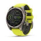 Garmin Fenix 8 Solar Sapphire 47mm- Titanium with amp Yellow/Graphite silicone band