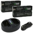 Kit de 2 Bateria para Sony NP-F550 / NP-F330 / NP-F530 / NP-F570 / CN-160/ CN-216 / CN126 Wasabi