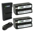 Kit de 2 Bateria para Sony NP-F750, NP-F730, NP-F760, NP-F770 Wasabi