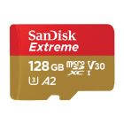 Micro SD Sandisk Extreme  128 GB - 90 mb/s de escritura