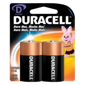 Pack de 2 pilas Grandes D - Duracell
