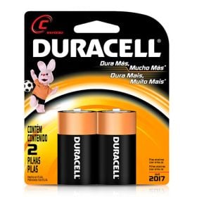 Pack de 2 pilas Medianas C - Duracell
