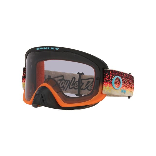 Antiparra Oakley O Frame 2.0 Pro Mx Troy Lee Desings Black/Orange Light Grey (00) 0OO7115