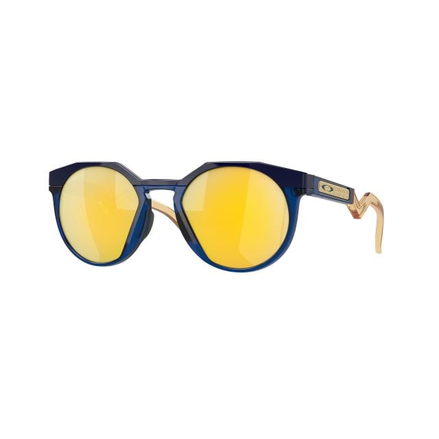 Oakley Hstn Trans Blue/Light Curry Prizm 24K Polarized (52) 0OO9242