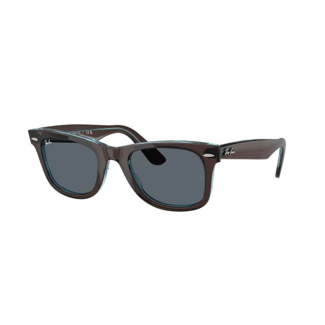 Ray-Ban Wayfarer Brown On Transparent Blu Blue (50) 0RB2140