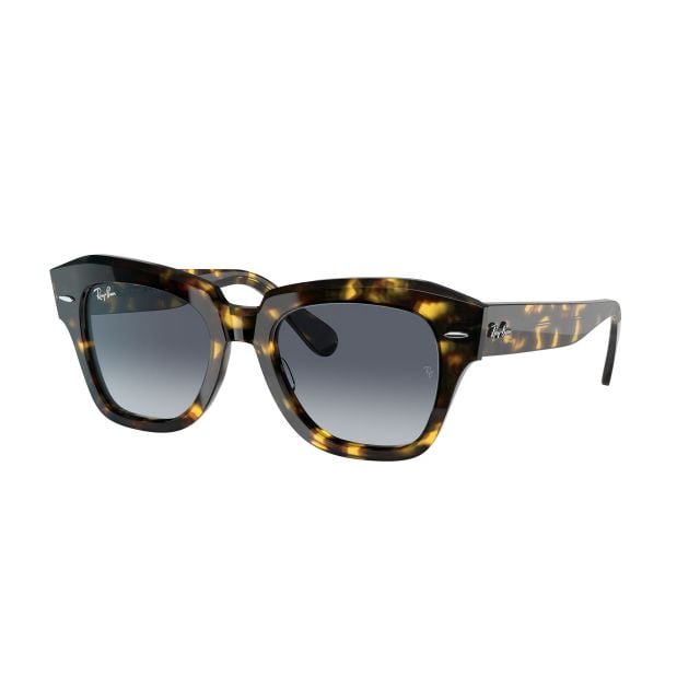 Ray-Ban State Street Yellow Havana Light Blue Gradient Grey (52) 0RB2186