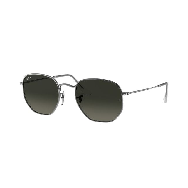 Ray-Ban Hexagonal Gunmetal Light Grey Gradient Dark Grey (48) 0RB3548N