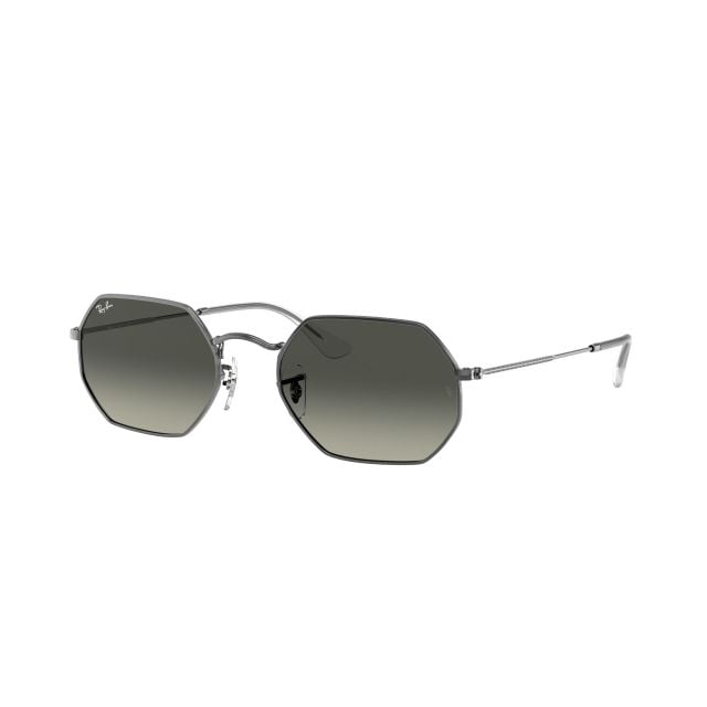 Ray-Ban Octagonal Gunmetal Light Grey Gradient Dark Grey (53) 0RB3556N