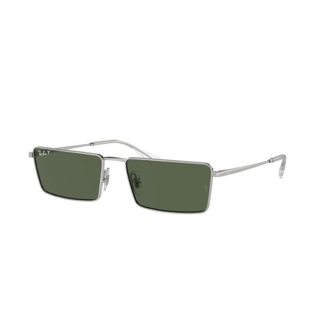 Ray-Ban Emy Silver Dark Green Polar (59) 0RB3741
