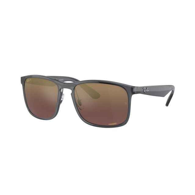 Ray-Ban  Grey Purple Mirror Gold Polar (58) 0RB4264