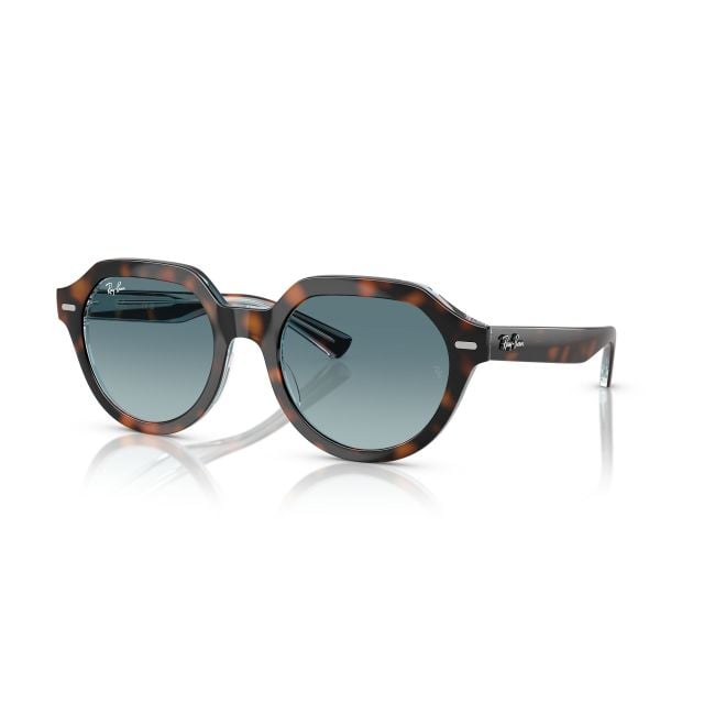 Ray-Ban Gina Dark Havana On Multicolor Blue Gradient Grey (53) 0RB4399