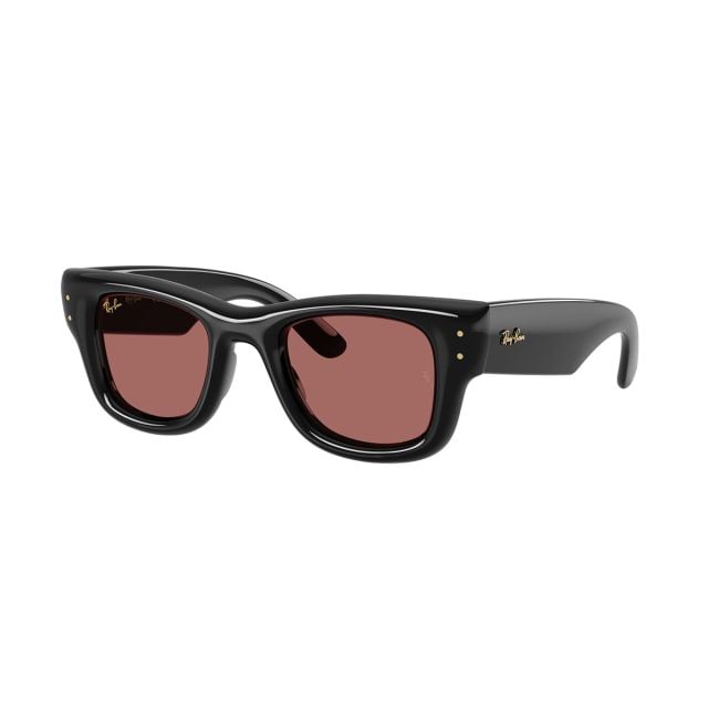 Ray-Ban Wayfarer Puffer Black Dark Violet (47) 0RB4940