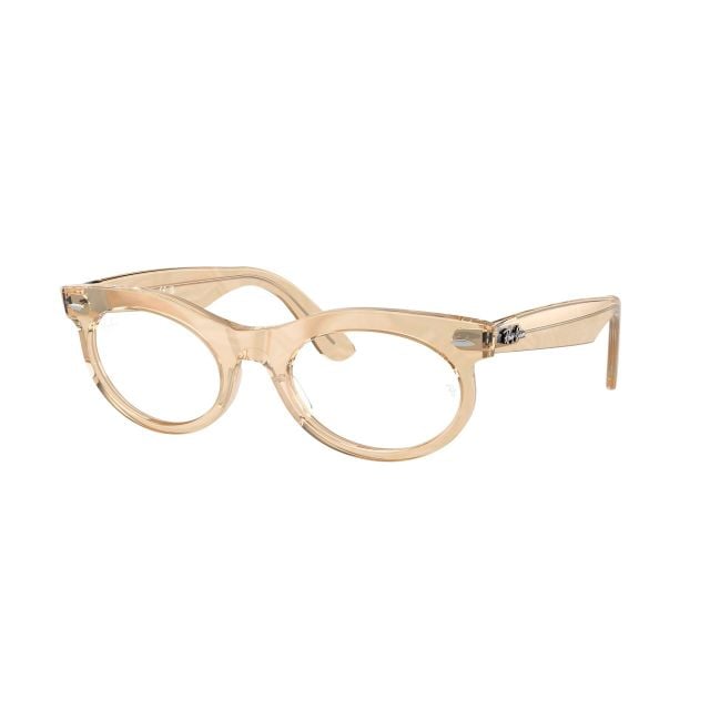 Lentes Opticos Ray-Ban Wayfarer Oval Photo Waves Brown (50) 0RX2242V