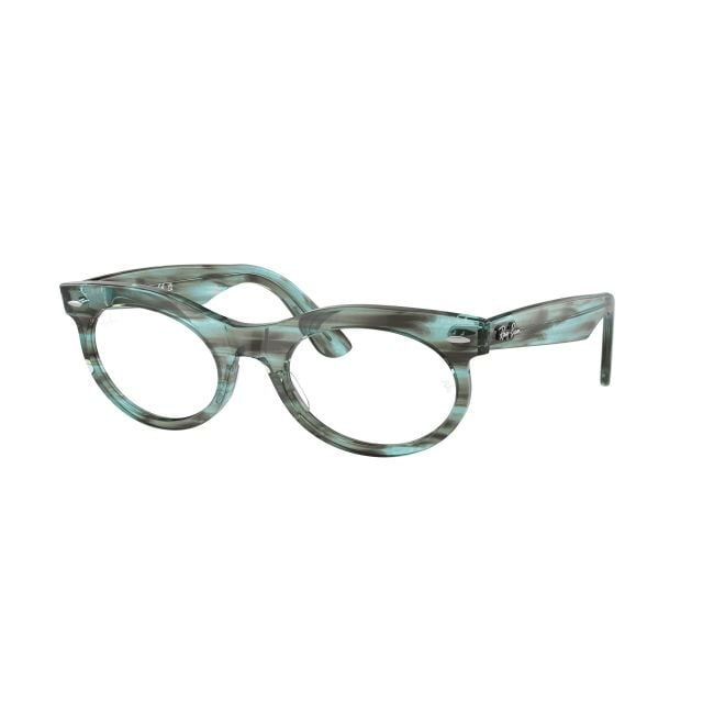 Lentes Opticos Ray-Ban Wayfarer Oval Striped Transparent Green (53) 0RX2242V