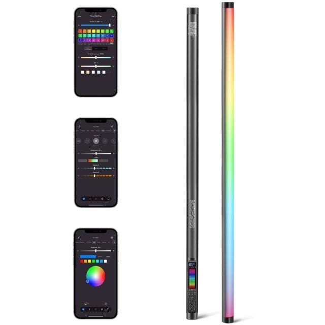 Barra de luz RGB Neewer tl120c de 42 w con control por aplicación