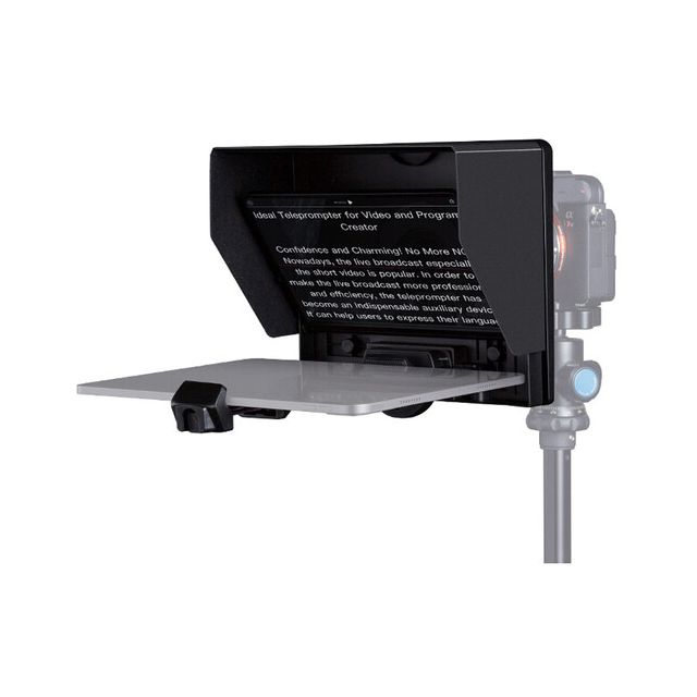 FeelWorld TP10 Teleprompter plegable portátil para smartphone/tablet/DSLR (10")