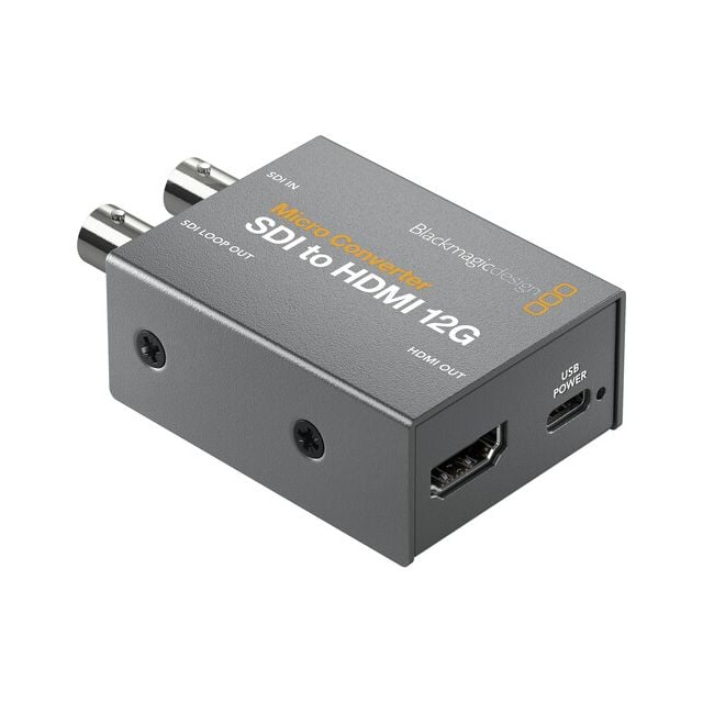 Blackmagic Design Micro Converter SDI a HDMI 12G con fuente de alimentación