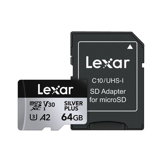 Tarjeta de Memoria Lexar Professional SILVER PLUS microSDXC 64GB 