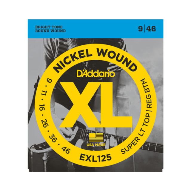 Cuerdas para guitarra eléctrica Daddario EXL125 .009-.046