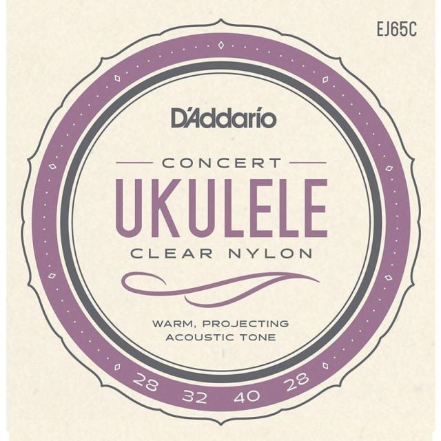 Cuerdas de Ukelele Concierto DAddario EJ65C