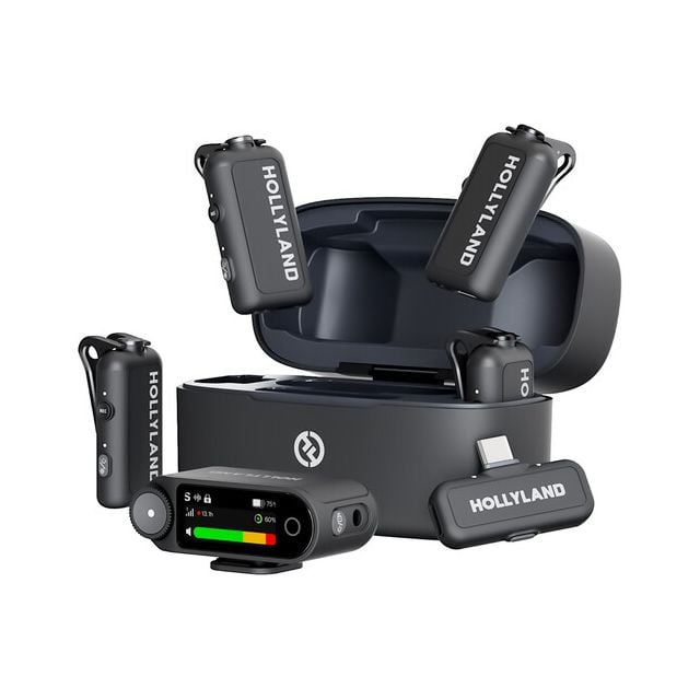 Sistema de Micrófono inalámbrico Hollyland LARK MAX 2 Combo para 2 personas