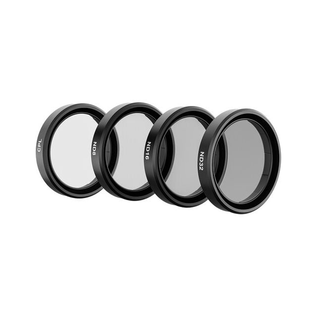 Set de 4 Filtros Telesin ND8/16/32 + CPL para DJI Osmo Action 5 Pro, 4 y 3