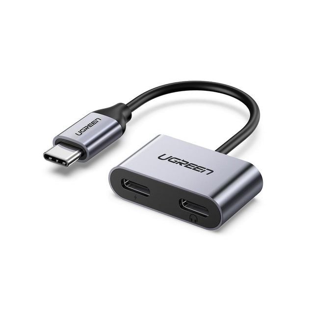 Adaptador de carga y auriculares USB C 2 en 1 Ugreen