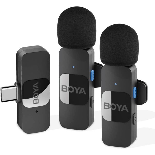 Sistema de Micrófono Inalámbrico USB-C Boya BY-V20