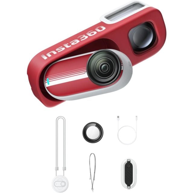 Insta360 GO 3S Retro Bundle Edición Especial 128 GB Rojo Open Box 