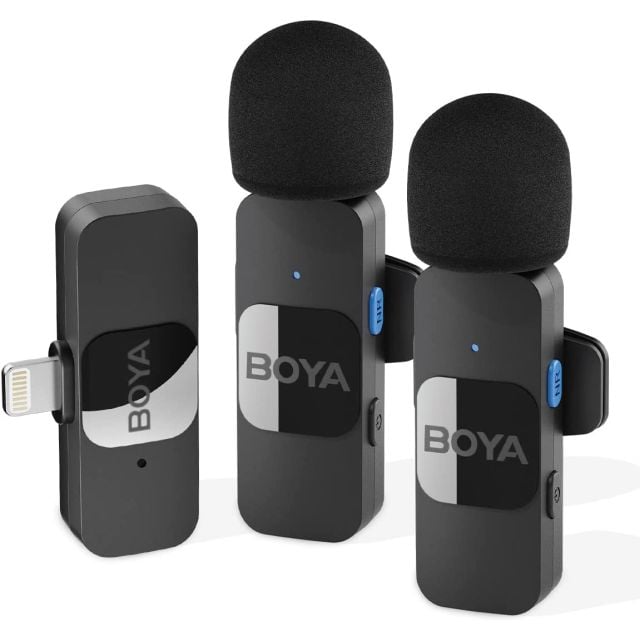 Sistema de Micrófono Inalámbrico para Iphone  Boya BY-V2
