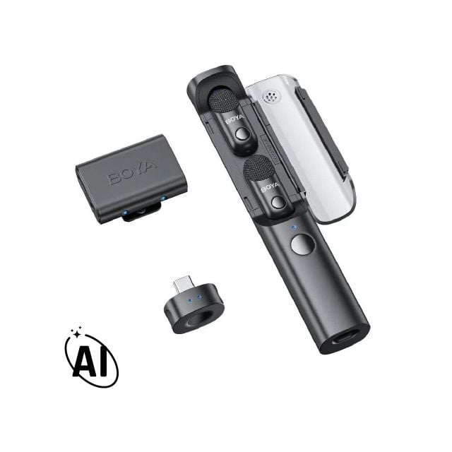 Micrófono Inalámbrico Doble con IA BOYA Magic-03 USB-C Y 3.5