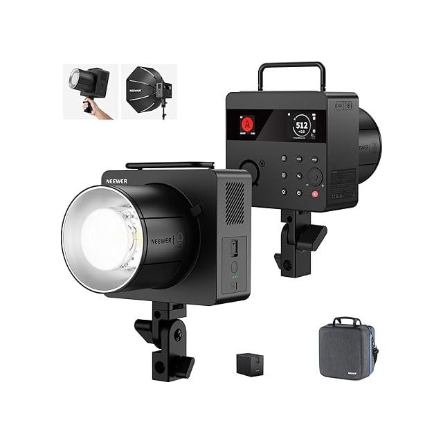 Neewer Q6 Flash de Estudio 600Ws TTL HSS con Batería 