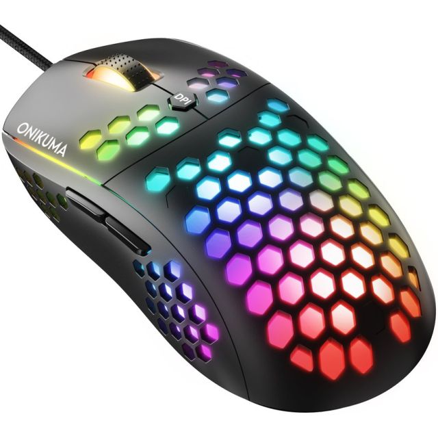 Mouse con cable ONIKUMA CW903 RGB con iluminación