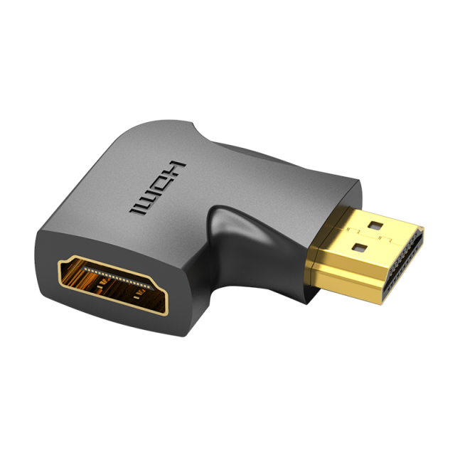 Adaptador HDMI macho a HDMI hembra en 90° Vention