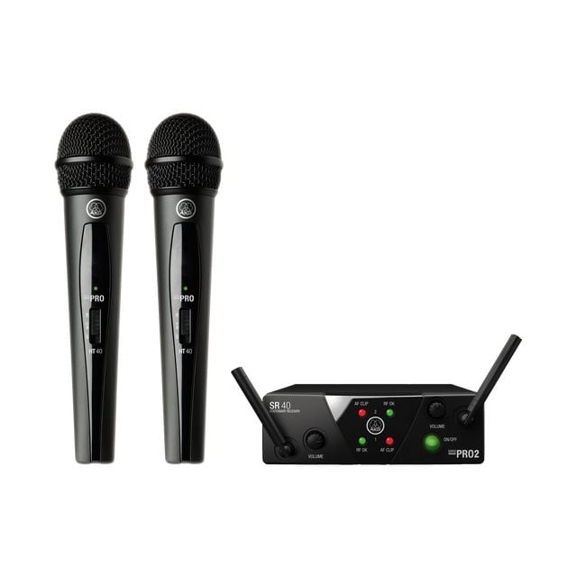 Sistema de Micrófono Inalambrico Doble AKG WMS40 Mini 2 Voc-Set B
