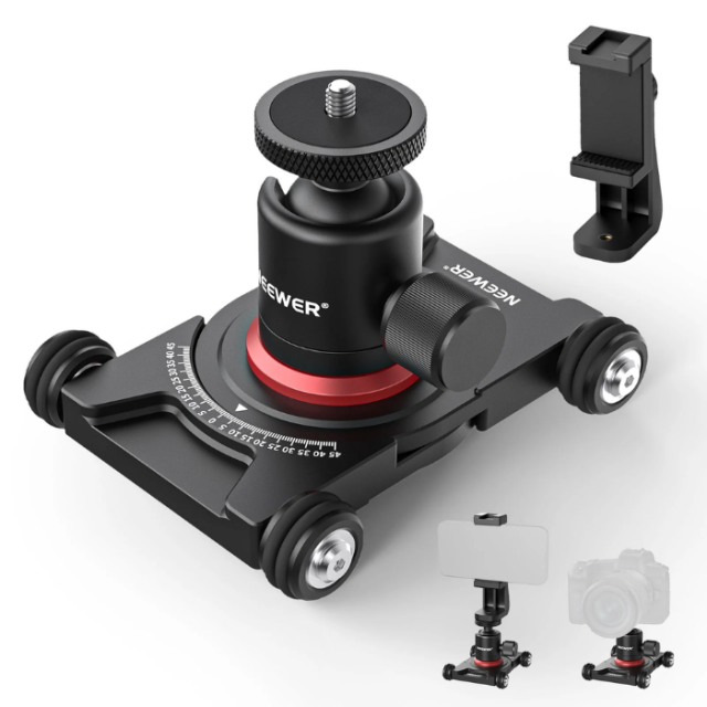 Carro Deslizante con Rótula y Soporte para Teléfono Neewer
