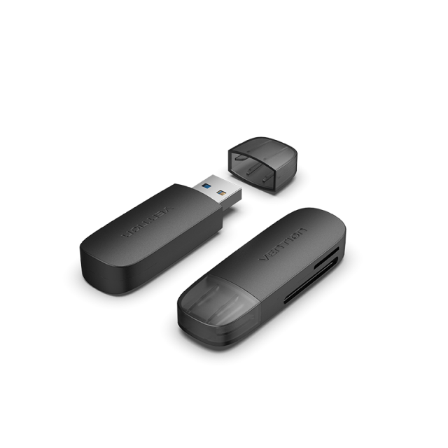 2 en 1 Lector Tarjetas de USB 3.0 SD+TF - Vention
