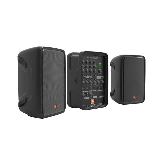 Sistema de PA Personal JBL EON208P con Mezclador de 8 Canales y Bluetooth