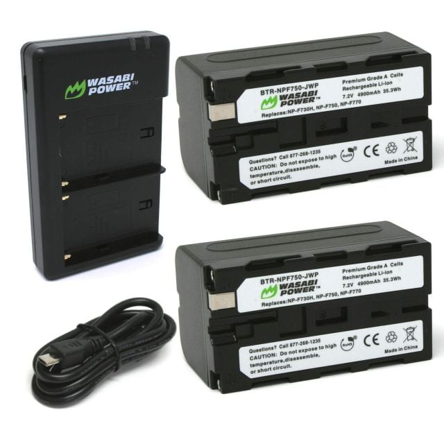Kit de 2 Bateria para Sony NP-F730, NP-F750, NP-F760, NP-F770 Wasabi