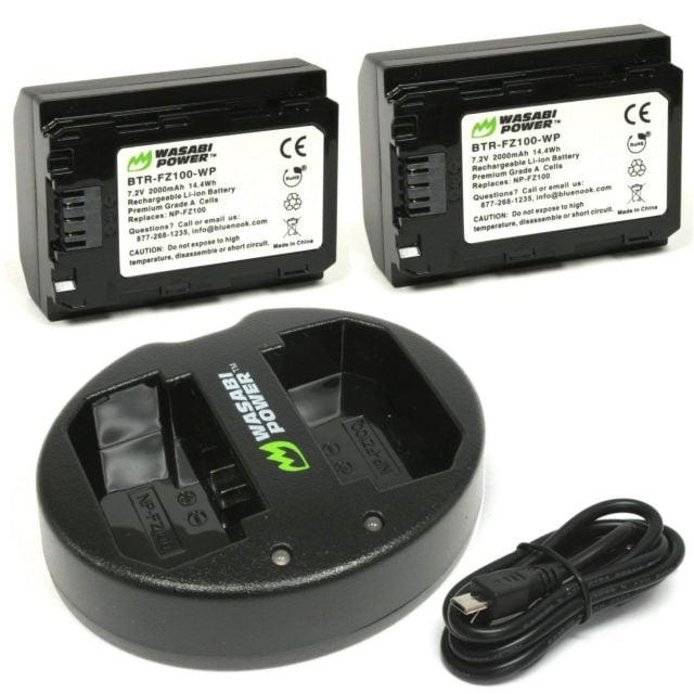 Kit de Bateria y Cargador para Sony  a9, a7R III, a7 III Wasabi Power