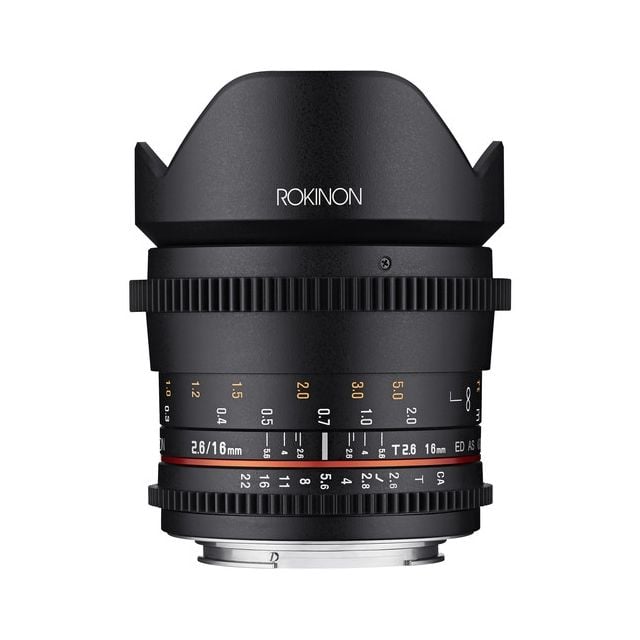 Rokinon Cine DS 16mm T2.6 Cine Lente para Canon EF-S