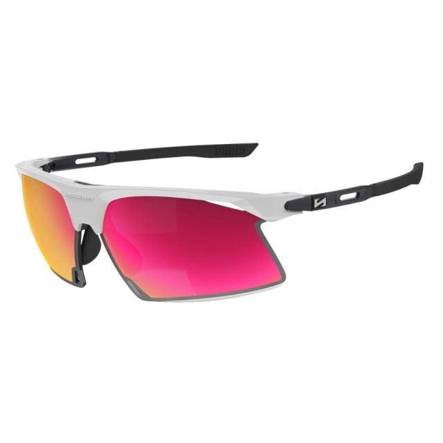 Lentes  Scicon Sports Aerobeam Titanium Blanco Mica Iridiscente + Mica Rosa 