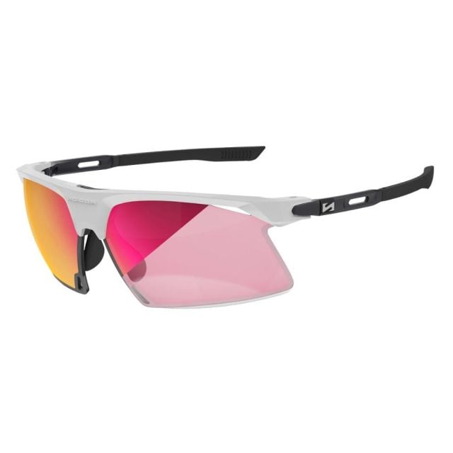 Lentes Scicon Sports Aerobeam Titanium blanco opaco Fotocromático Rojo