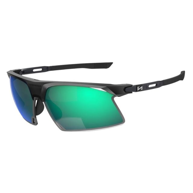 Lentes  Scicon Sports Aerobeam Titanium Verde espejado + Mica Rosa 