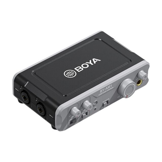 Mezclador de Audio Doble Canal USB Boya BY-AM1